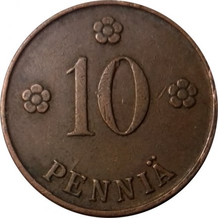 Финляндия 10 пенни 1924 год