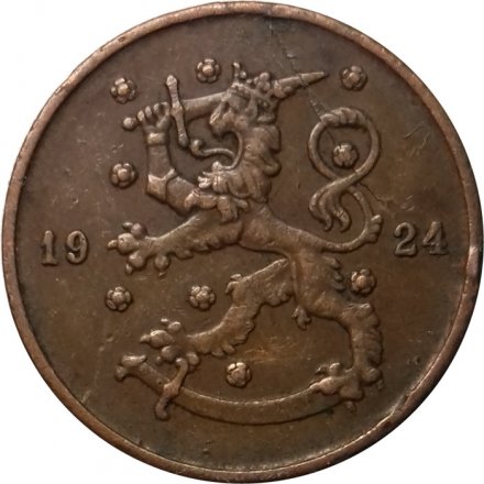 Финляндия 10 пенни 1924 год