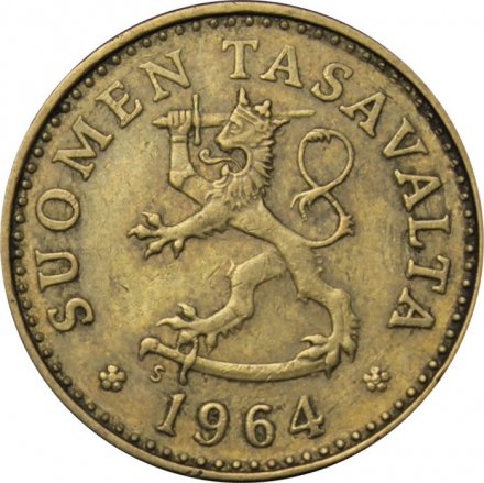 Финляндия 10 пенни 1964 год