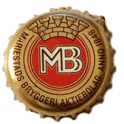 Пивная пробка Швеция - MB. Mariestads Bryggeri Aktiebolag. Anno 1848