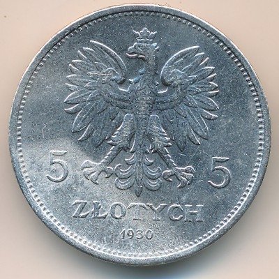 Польша 5 злотых 1930 год