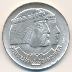 Польша 100 злотых 1966 год