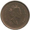 Канада 1 цент 2002 год - 50 лет правления Королевы Елизаветы II