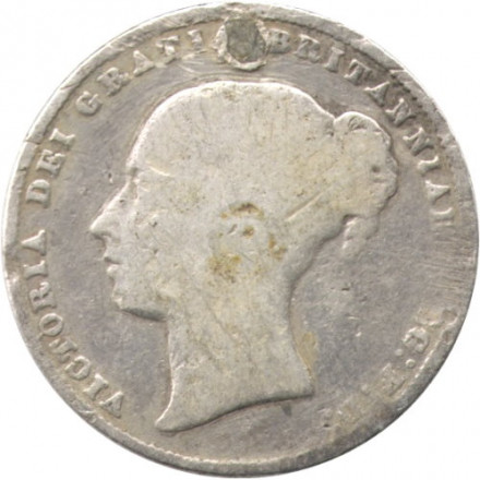Великобритания 1 шиллинг 1838-1859 год