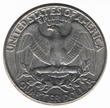 США 25 центов (1/4 доллара) 1985 год - Джордж Вашингтон (D)