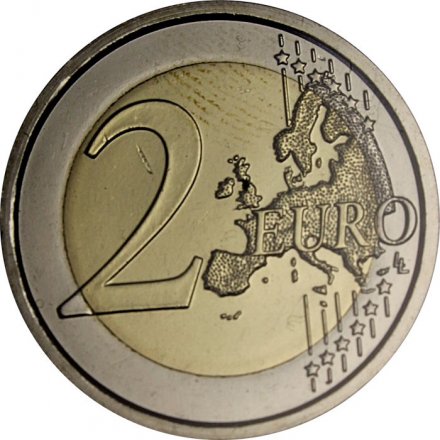 Сан-Марино 2 евро 2025 год - 550 лет со дня рождения Микеланджело