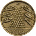 Веймарская республика 10 рейхспфеннигов 1935 год (A)