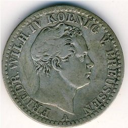 Пруссия 1/6 талера 1847 год
