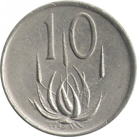 ЮАР 10 центов 1988 год