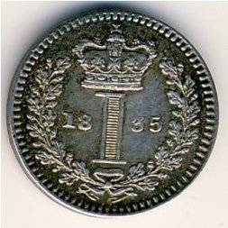 Великобритания 1 пенни 1835 год
