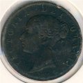 Великобритания 1 фартинг 1854 год