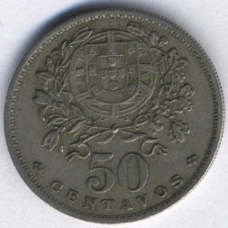 Португалия 50 сентаво 1956 год