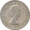 Великобритания 2 шиллинга (1 флорин) 1956 год - Роза Тюдоров