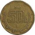 Мексика 50 сентаво 2002 год