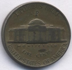США 5 центов 1942 год (P)