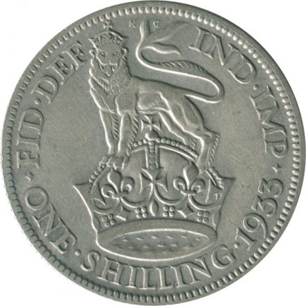 Великобритания 1 шиллинг 1933 год