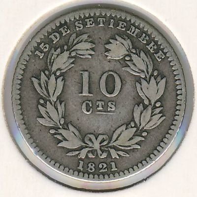 Никарагуа 10 сентаво 1880 год