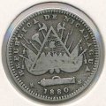 Никарагуа 10 сентаво 1880 год