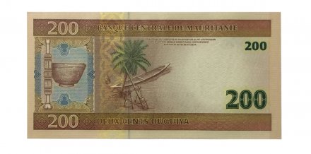 Мавритания 200 угий 2004 год - UNC