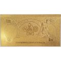 Сувенирная банкнота Австралия 10 фунтов 1960 год (золотые) - aUNC