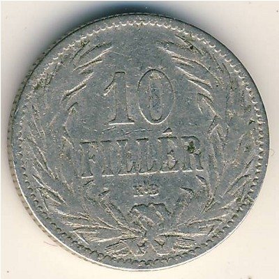 Венгрия 10 филлеров 1895 год