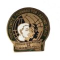 Значок ГДР. Комсомол. World Federation of Democratic Youth. Всемирная федерация демократической молодёжи