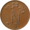 Финляндия 5 пенни 1916 год - XF