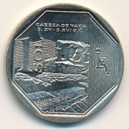Перу 1 соль 2016 год - Кабеса де Вака