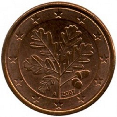 Германия 1 евроцент 2007 год (A)