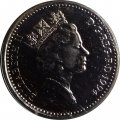 Великобритания 10 пенсов 1994 год BU