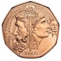 Австрия 5 евро 2021 год - Новый год - Янус