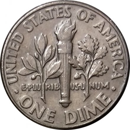 США 1 дайм (10 центов) 1996 год - Франклин Рузвельт (D)