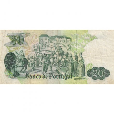 Португалия 20 эскудо 1971 год - тип 2 - F-VF