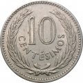 Уругвай 10 сентесимо 1953 год