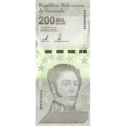 Венесуэла 200000 боливаров 2020 (2021) год - Симон Боливар. Мавзолей Симона Боливара UNC