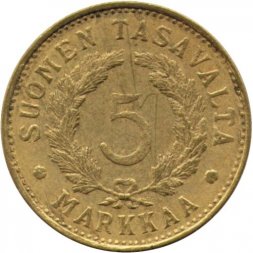 Финляндия 5 марок 1949 год