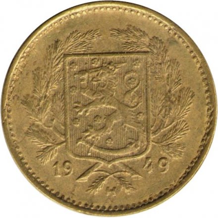 Финляндия 5 марок 1949 год