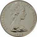 Новая Зеландия 1 доллар 1985 год - Чёрный ходулочник (медно-никелевый сплав)