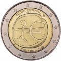 Финляндия 2 евро 2009 год - 10 лет валютному союзу