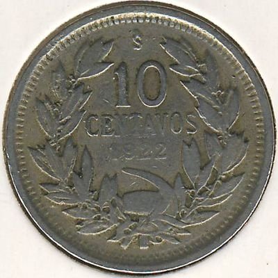 Чили 10 сентаво 1922 год