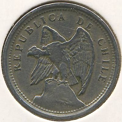 Чили 10 сентаво 1922 год