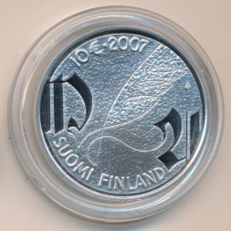 Финляндия 10 евро 2007 год - 450 лет со дня смерти Микаэля Агриколы