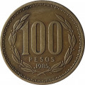 Чили 100 песо 1985 год