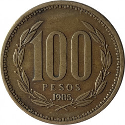 Чили 100 песо 1985 год