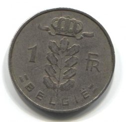 Бельгия 1 франк 1956 год BELGIE