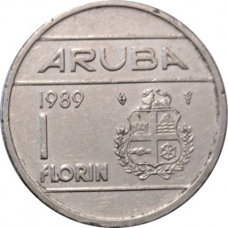 Аруба 1 флорин 1989 год