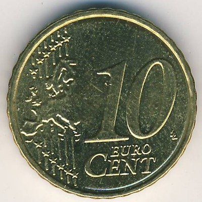 Греция 10 евроцентов 2009 год