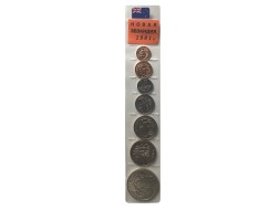 Набор из 7 монет Новая Зеландия 1981 год