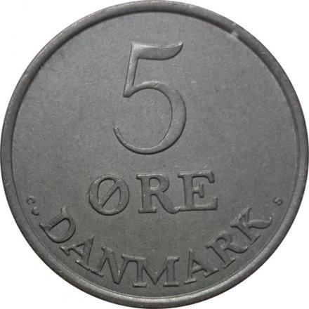 Дания 5 эре 1961 год - Король Фредерик IX