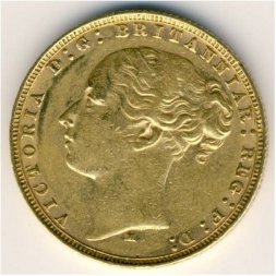 Австралия 1 соверен 1879 год